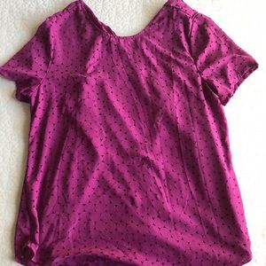 Mauve Banana Republic blouse